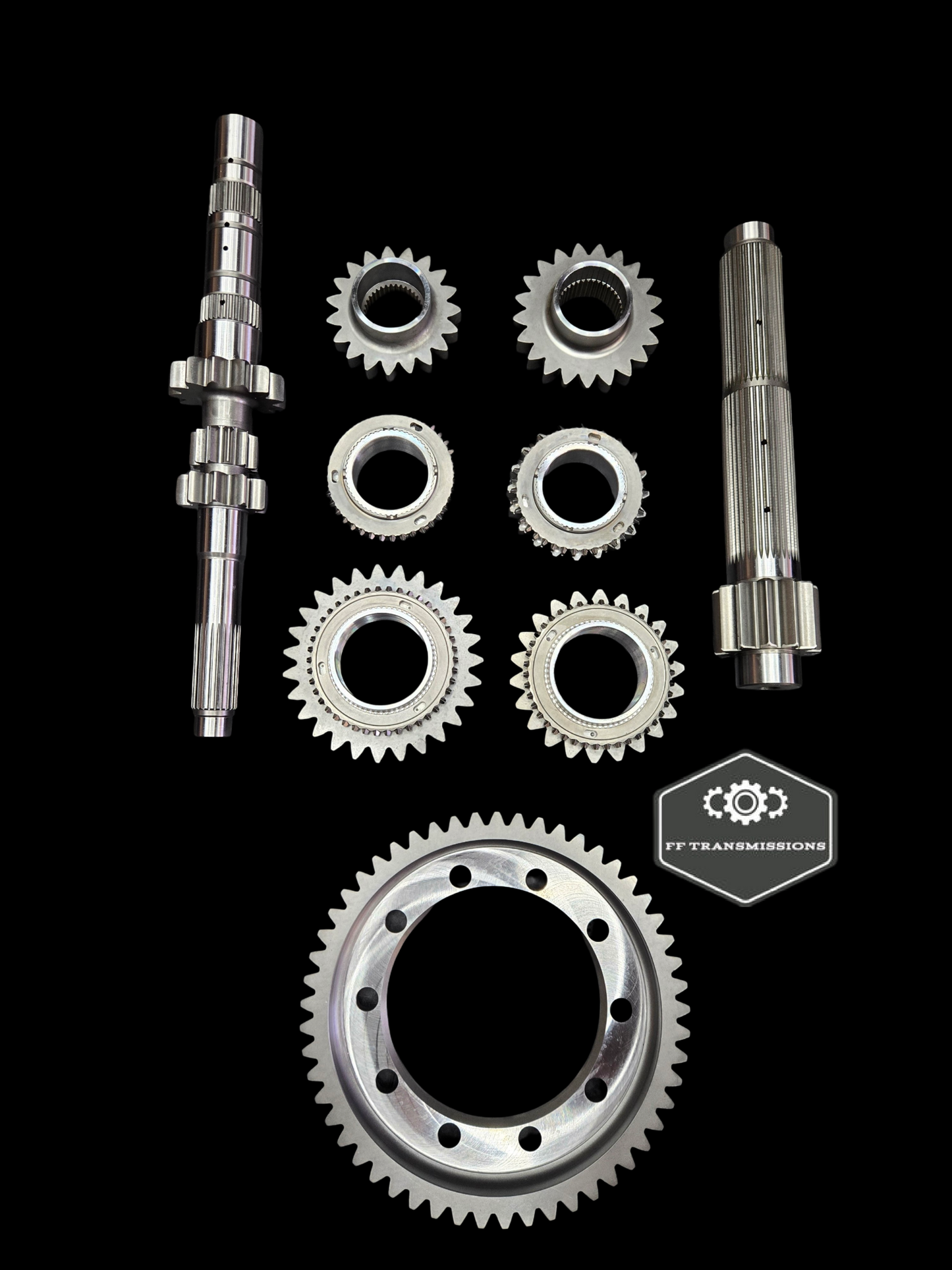 FF TRANSMISSIONS HONDA K SERIES STRAIGHT CUT SYNCHRO GEARS 1-4 & FINAL DRIVE V2