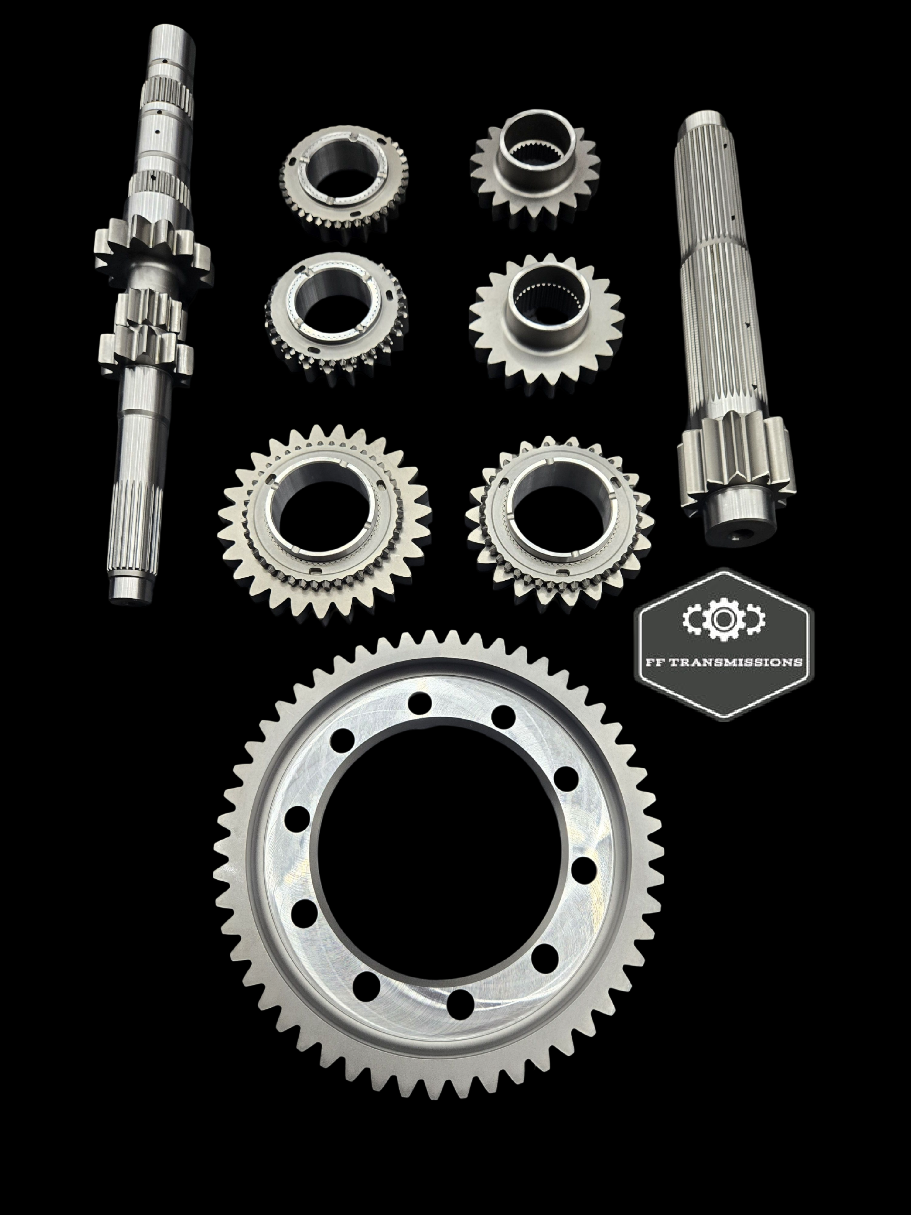 FF TRANSMISSIONS HONDA K SERIES STRAIGHT CUT SYNCHRO GEARS 1-4 & FINAL DRIVE V2